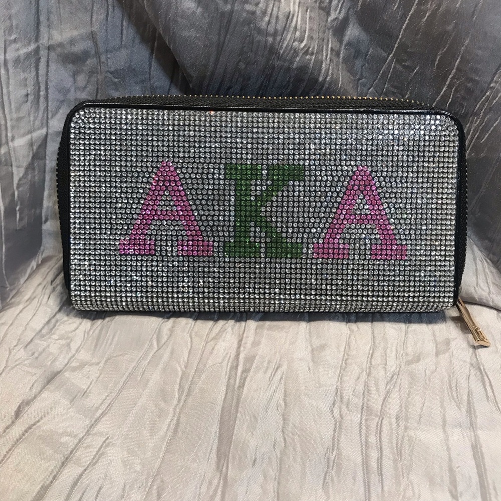 Elegant Silver and Black Wallet